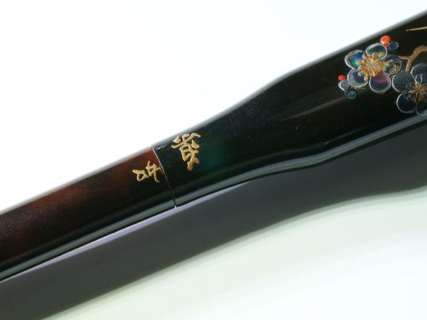 Japanese black lacquered hair ornaments (5)