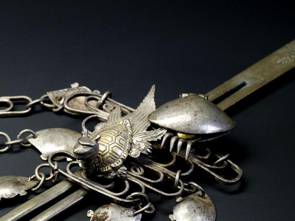 Japanese kanzashi with turtle and crab (4)