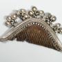 Indian comb, silver, wood. 1970