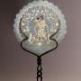 Indian fan with puppet motif