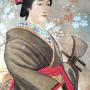 Painting on silk. Japan, Meiji era.