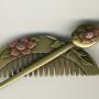 Brooch, kushi motif, made in UK. Brooch, kushi motif, made in UK.