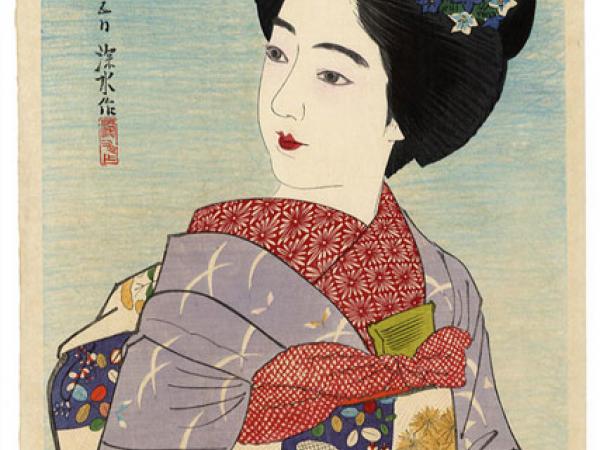 Maiko comb with silk roses (3)