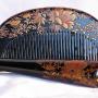 Japanese signed comb. Late Meiji era. Japanese signed comb. Late Meiji era.