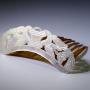 Mother-of-pearl heading recently reglued. U.K. 19th c. Mother-of-pearl heading recently reglued. U.K. 19th c.